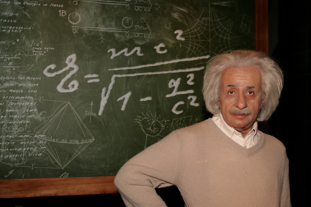 Albert Einstein bei Madame Tussaud in Berlin