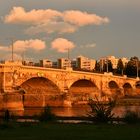 Albertbrücke im Abendlicht 