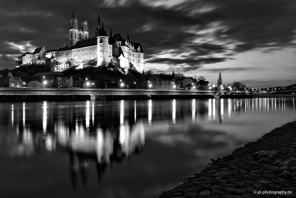 Albrechtsburg und Dom zu Meißen S/W