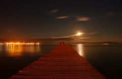 Alcudia bei Nacht zu meinen Füssen