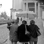 alcuni sotto la umbrella