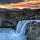 Aldeyjarfoss mitten in der Nacht