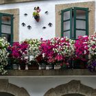 Alegres balcones. Portomarín. Lugo.