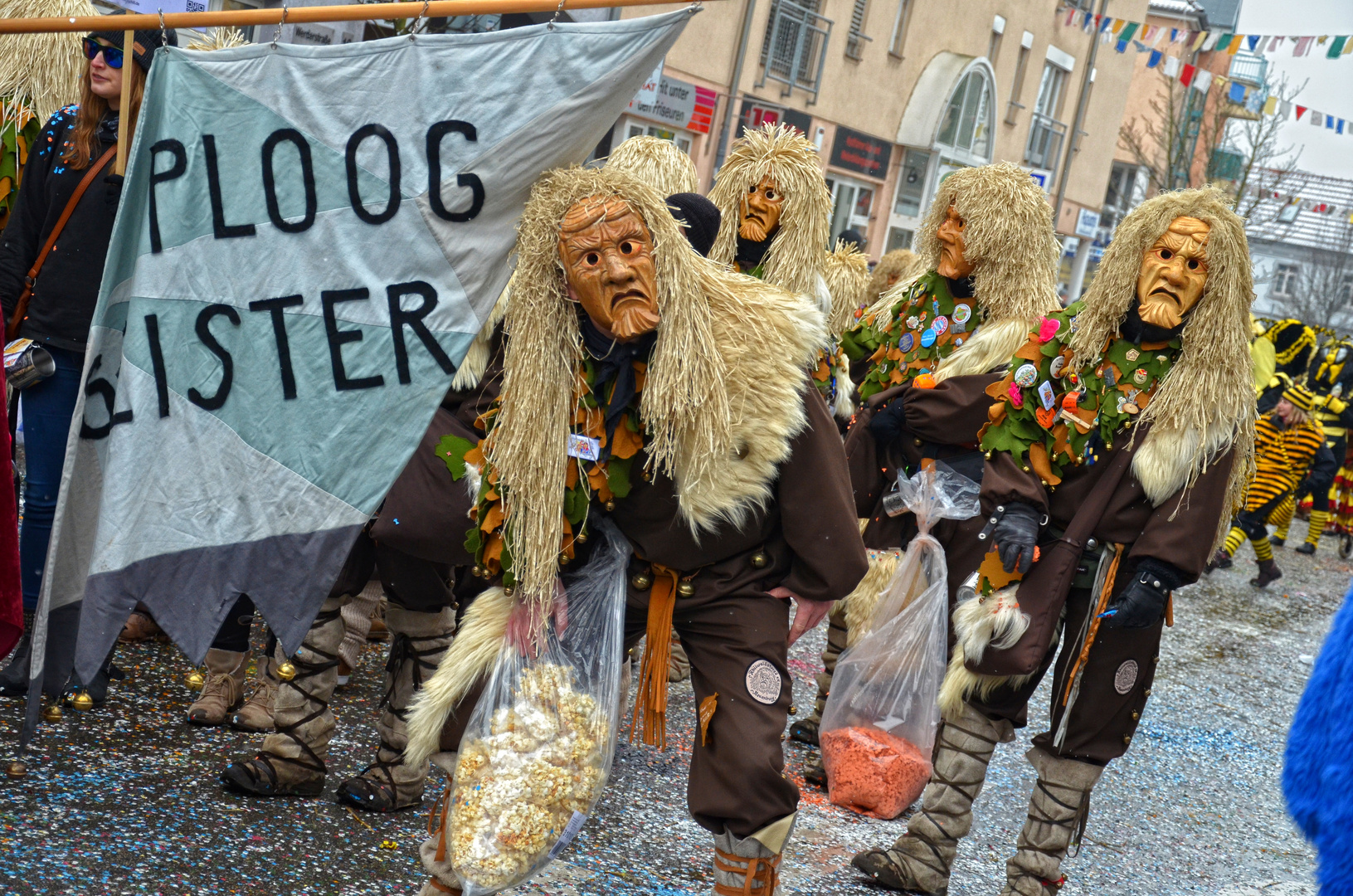 Alemannische Fasnacht in Müllheim .... mit den Ploog(Plage)geistern