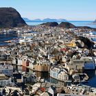 Alesund aus der der Vogelsperspektive