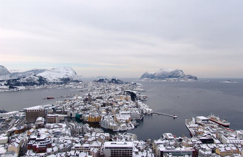 Alesund von oben