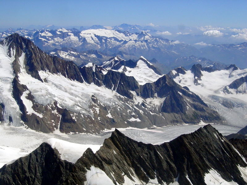 Aletch Gletscher - Luftbild