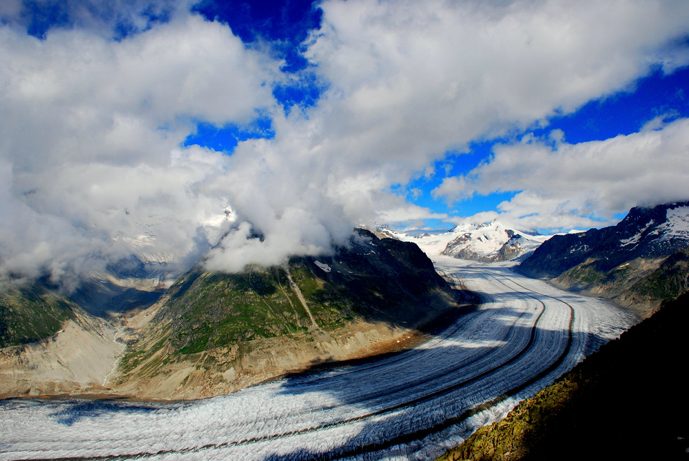 Aletsch for ever- oder die schüchterne Jungfrau