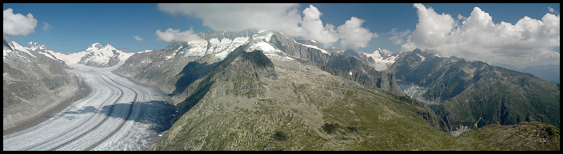 Aletsch und Fiescher Gletscher