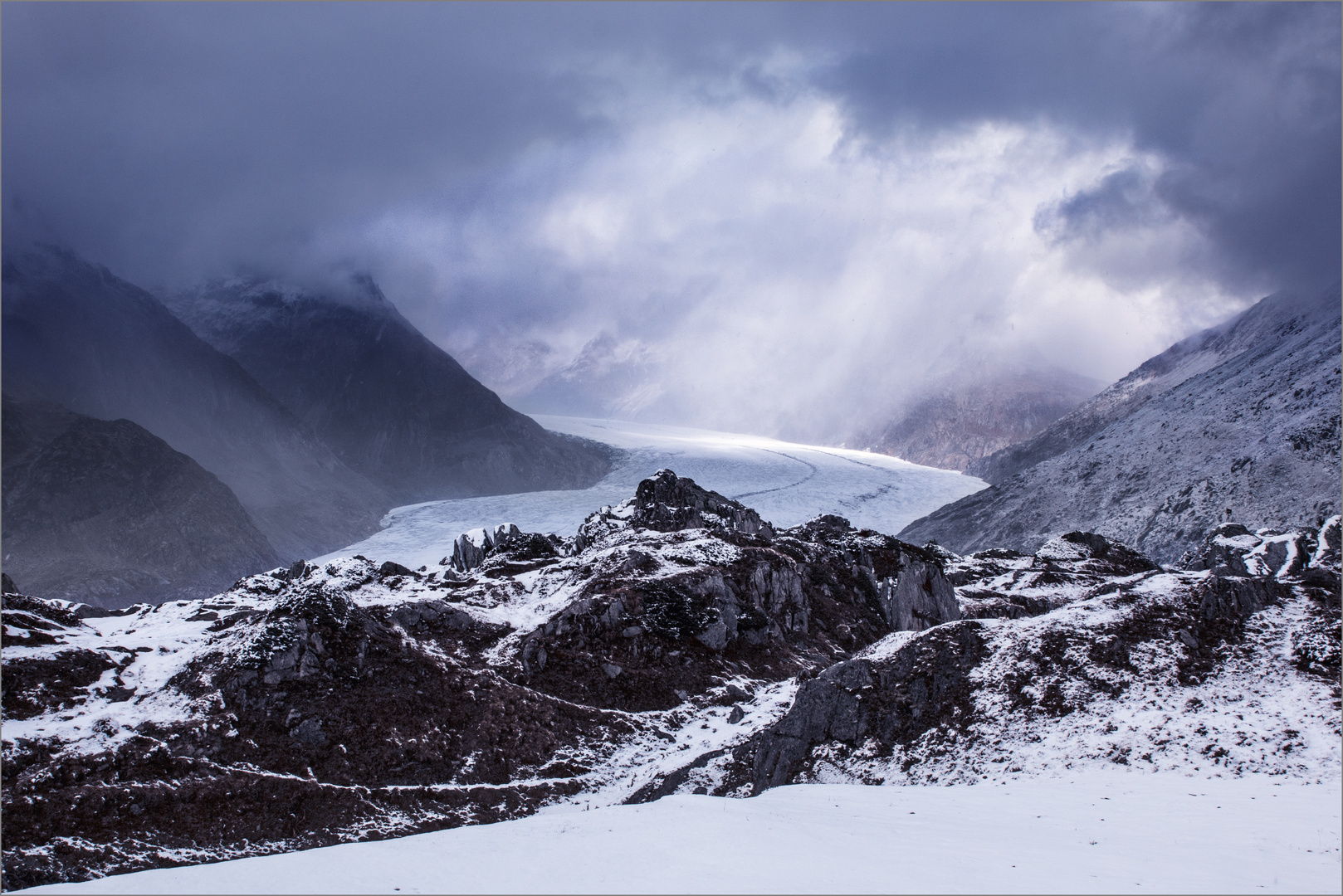 Aletsch ziert sich