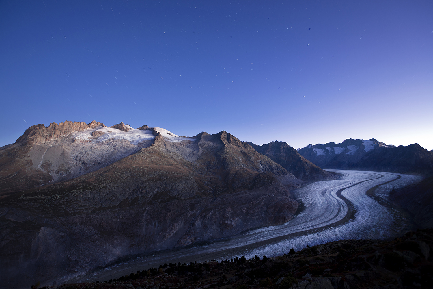 Aletschgletscher am Morgen