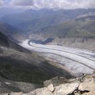 Aletschgletscher in Richtung Tal