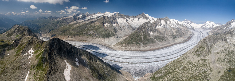 Aletschgletscher - Luftbild