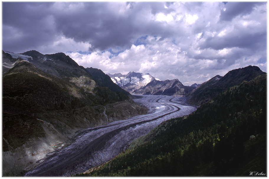 Aletschgletscher vorm Unwetter