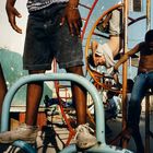 ©ALEX WEBB - -CUBA - 2000 - Havana - Children playing in a playground