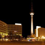 Alexanderplatz bei Nacht Panorama