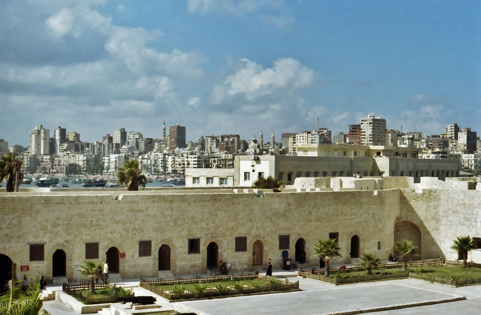 Alexandria from the citadel fort Kaita Bay. Egypt.