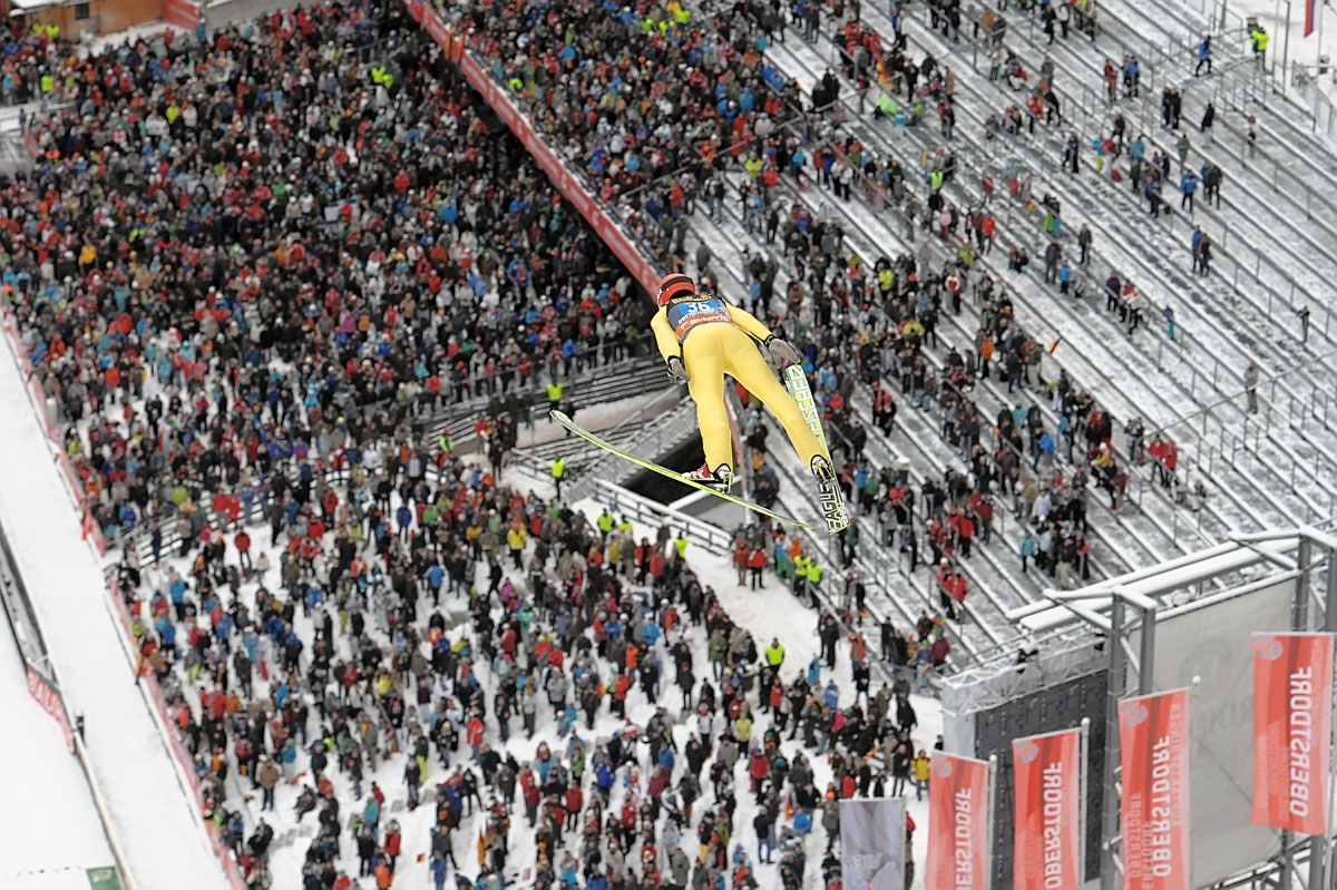 Alexsander ZNISZCZOL beim Skifliegen