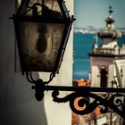 Alfama. Old street lamp