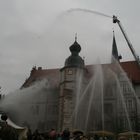 Alfelder Rathaus unter Wasser