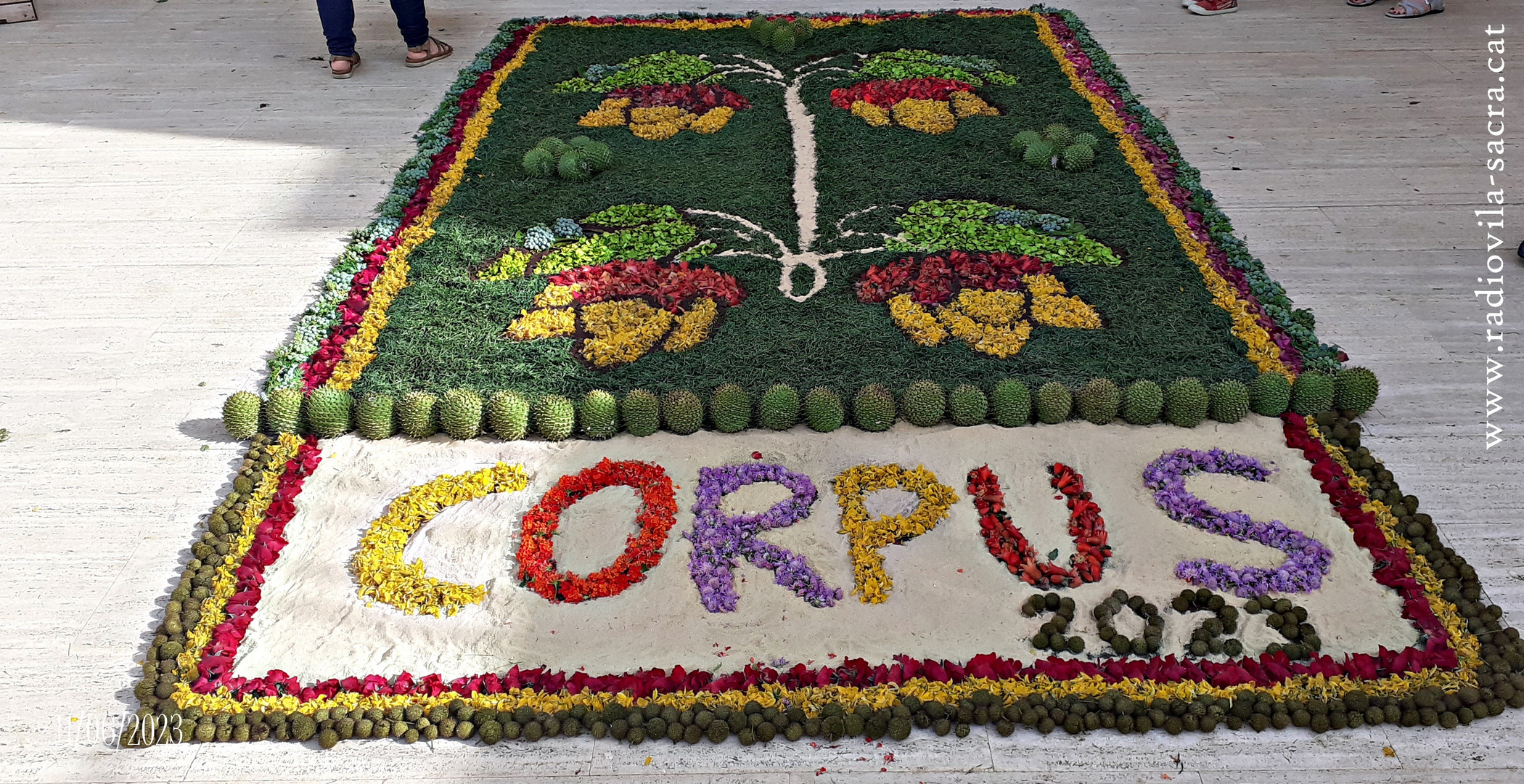 Alfombra de flores