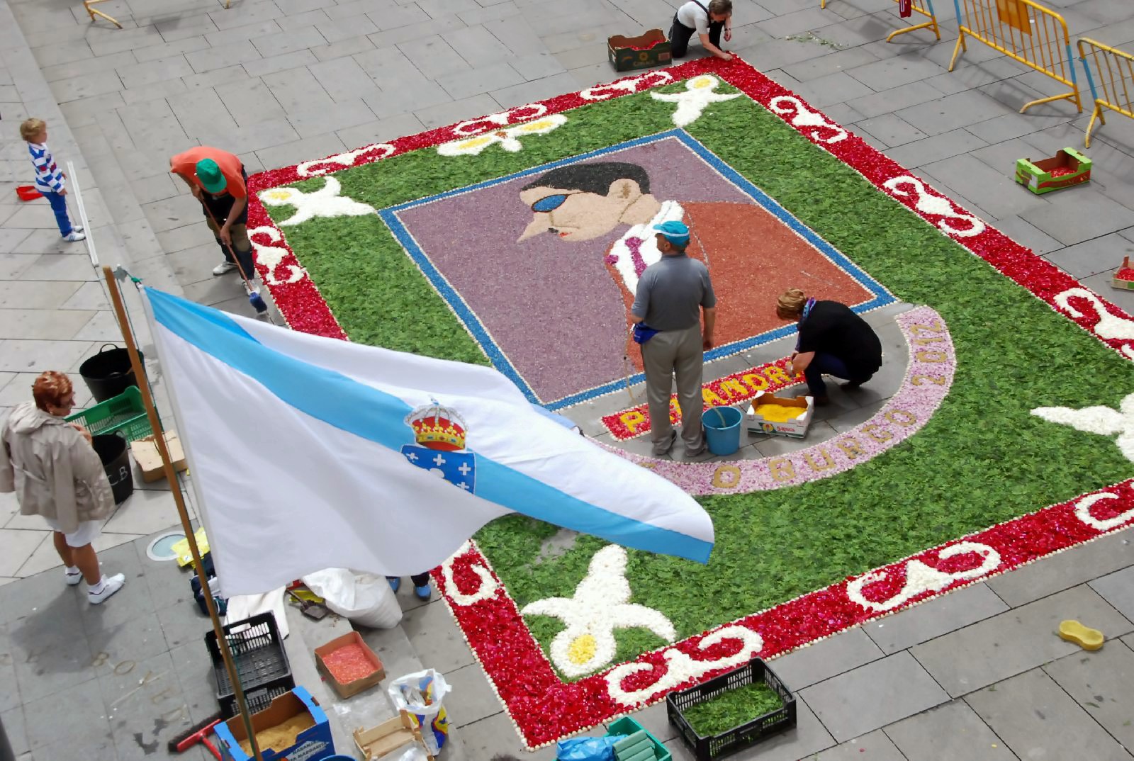 Alfombra de Petalos de Rosa - Pontevedra