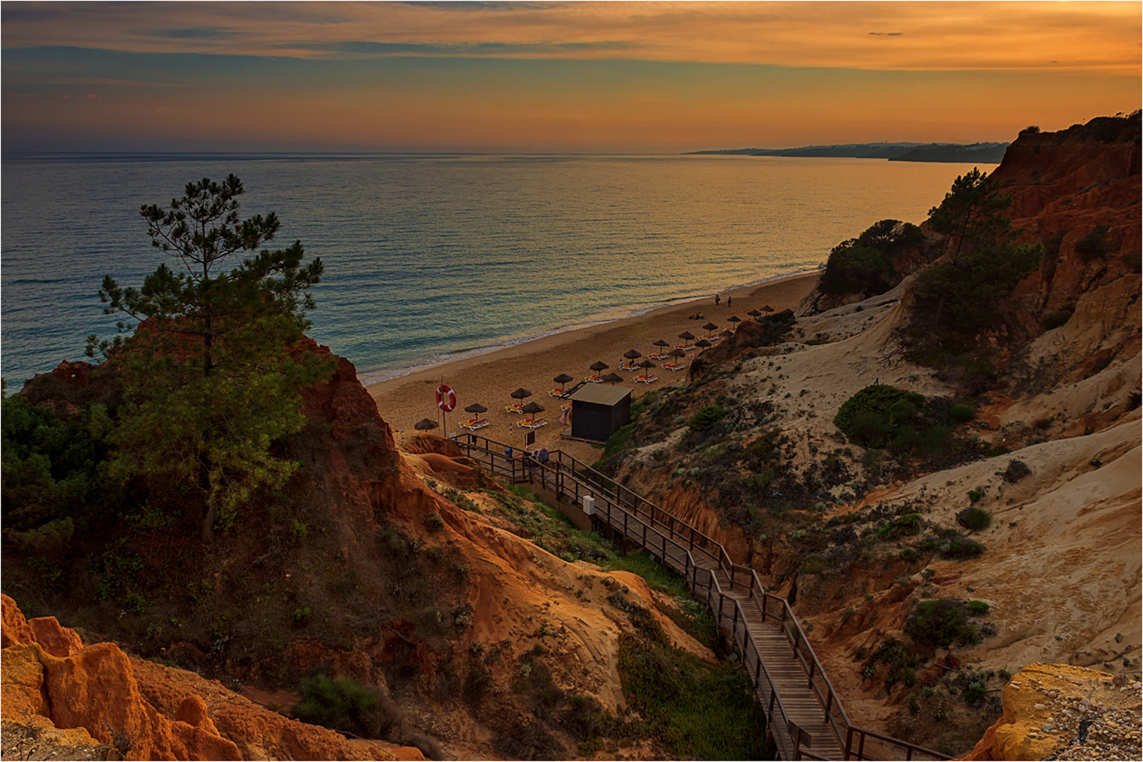 Algarve am frühen Abend