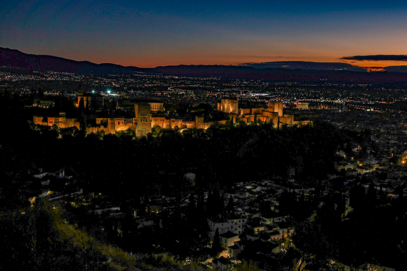 Alhambra Granada sunset