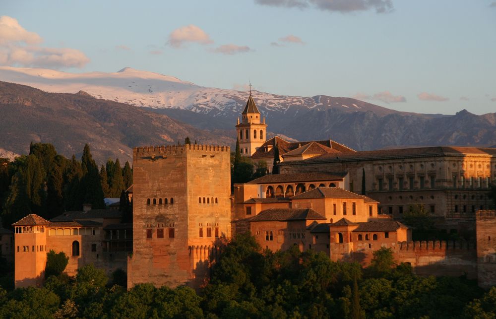 Alhambra in der Abenssonne Mai 2010