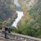 Aliakmon river crossing Zaborda region, Kozani