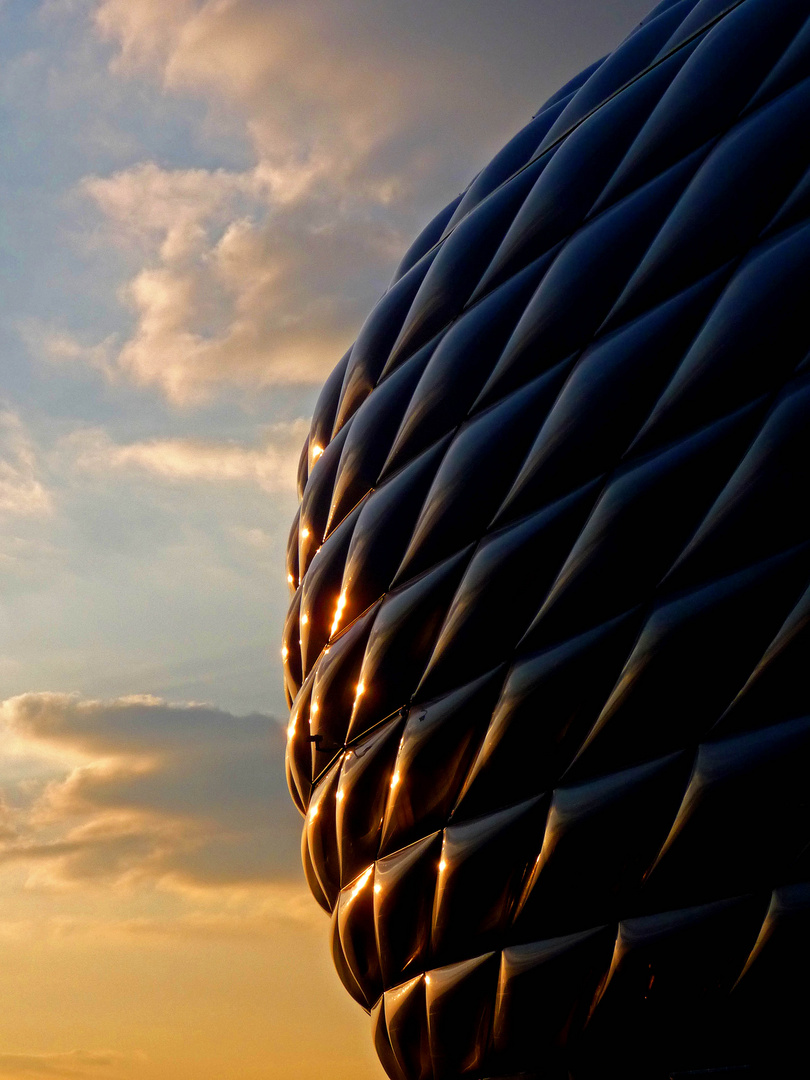 Alianzarena im Sonnenuntergang