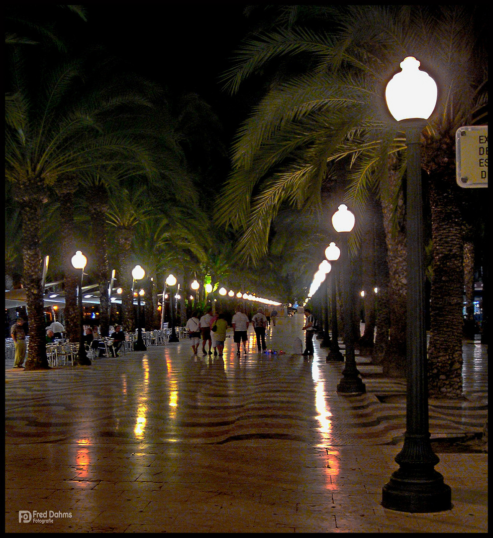 Alicante, Abendspaziergang