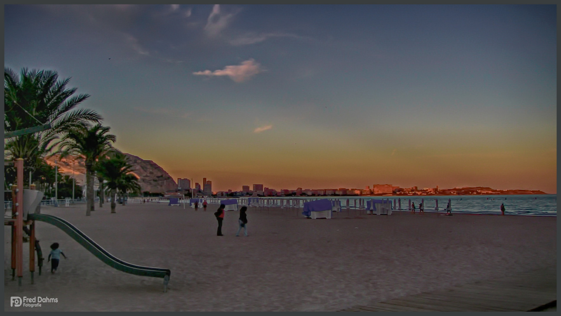 Alicante, Strandspaziergang