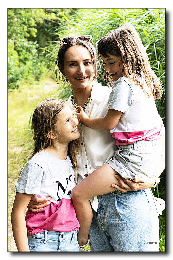 Alicja mit Laura und Lena