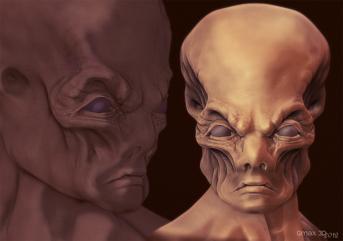 ...alien-bust II ...