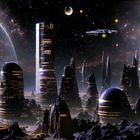 Alien City in Space