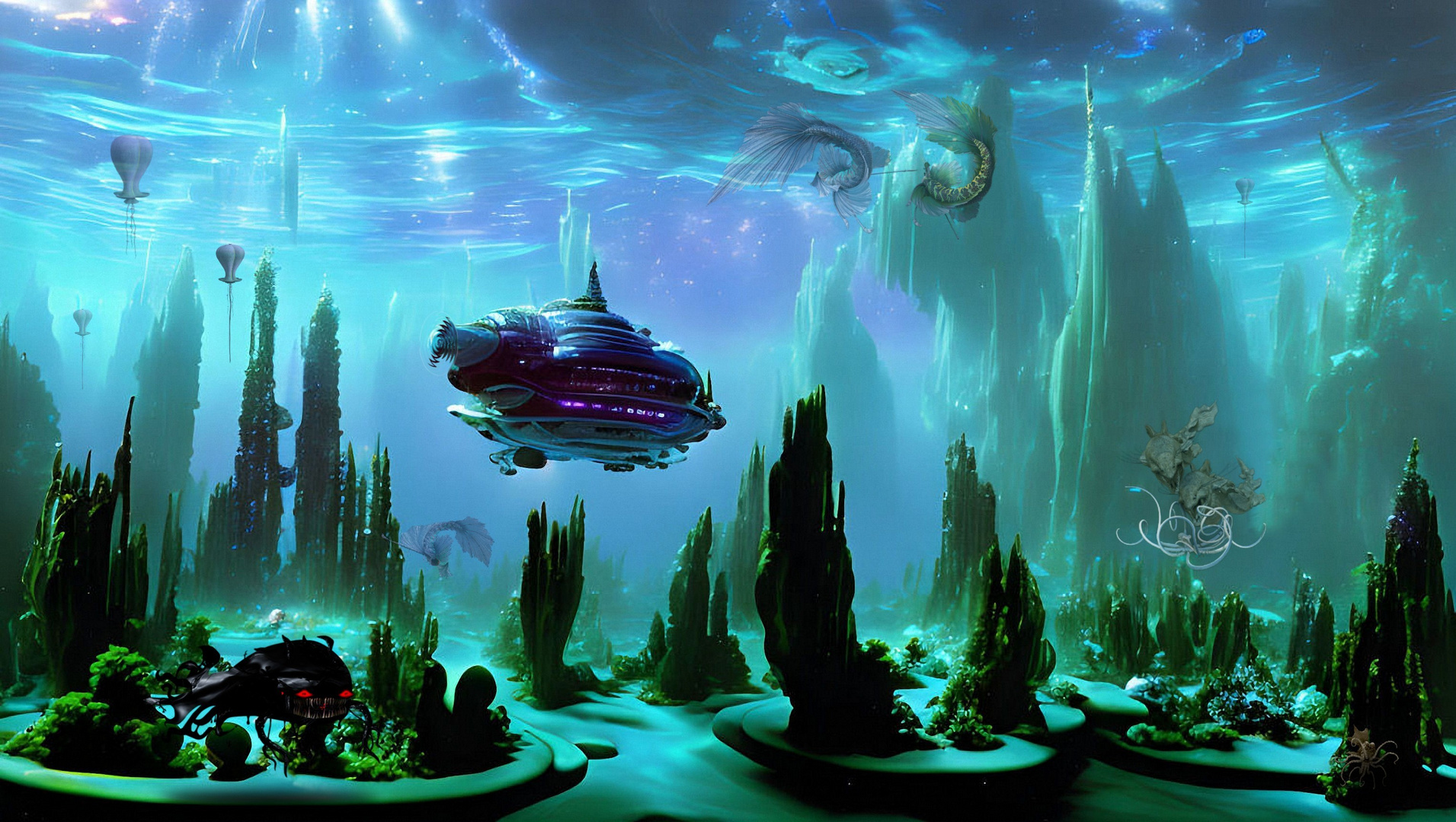Alien underwater World