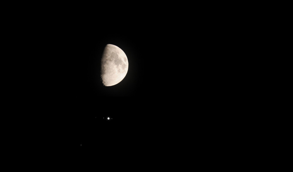 Alignement Lune, Jupiter 27 octobre