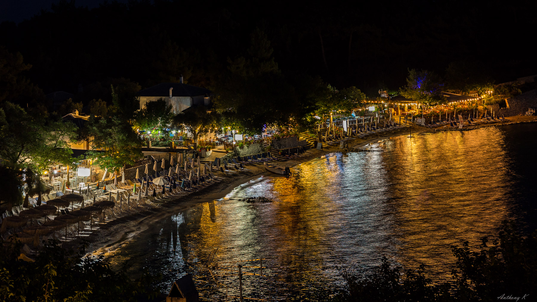 Aliki at night