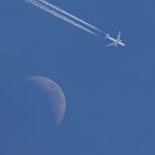 'Alitalia mit Mond'