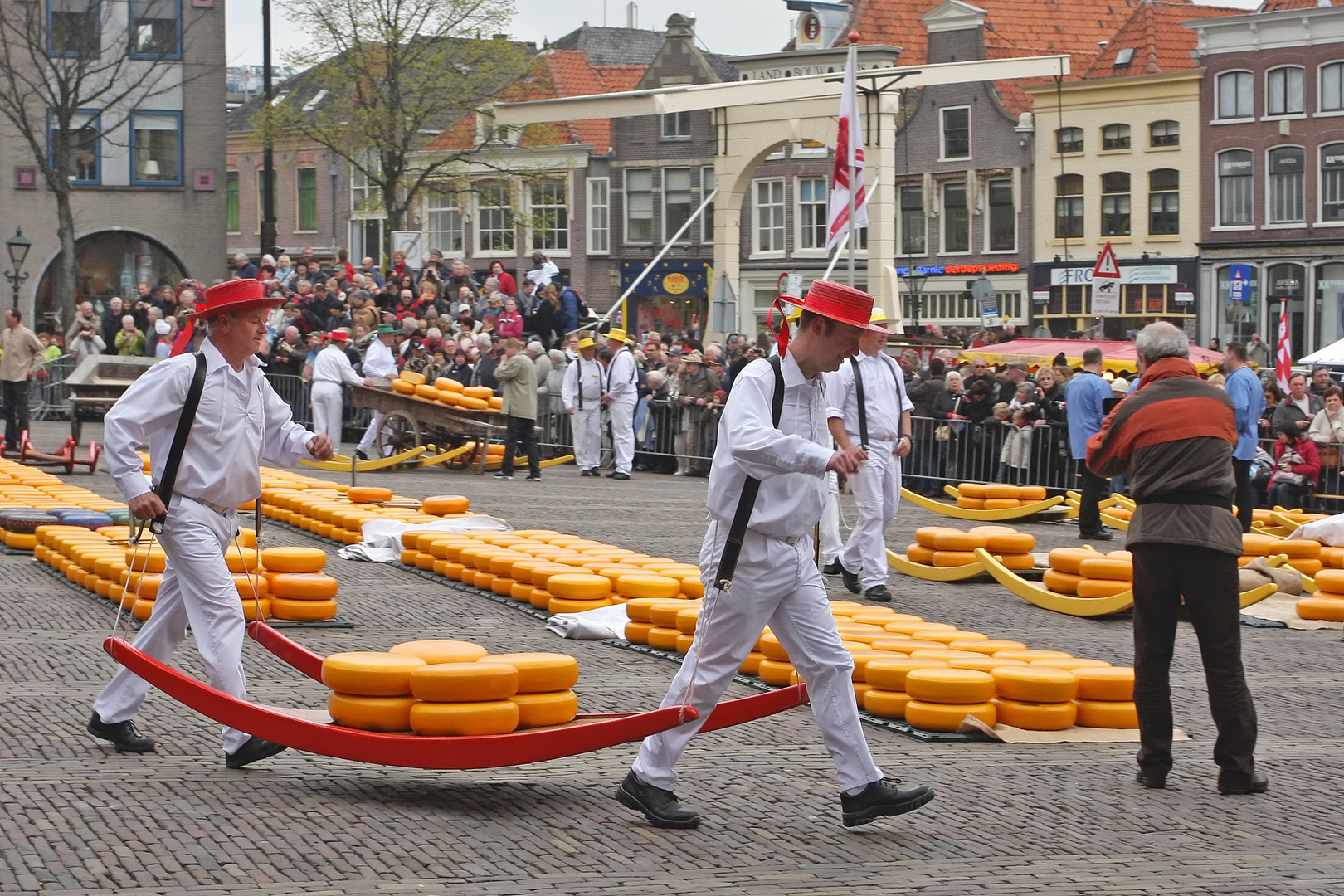 Alkmaar. Käse Bieten.