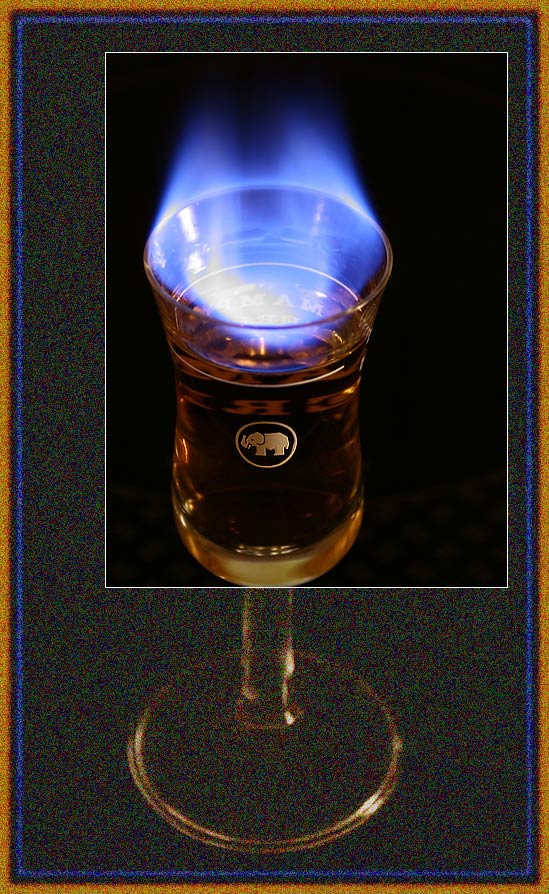 Alkohol in Flammen