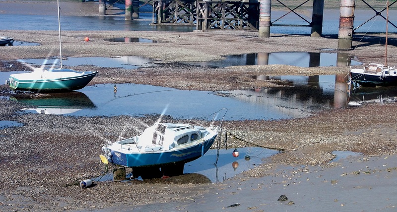 All dried up--Shoreham Harbour. West Sussex