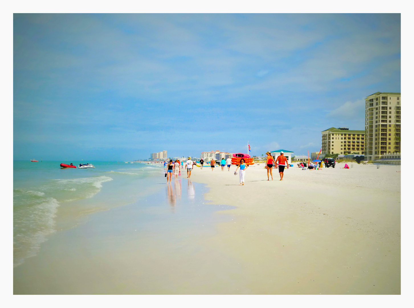 all of us should have a colorful beach.......