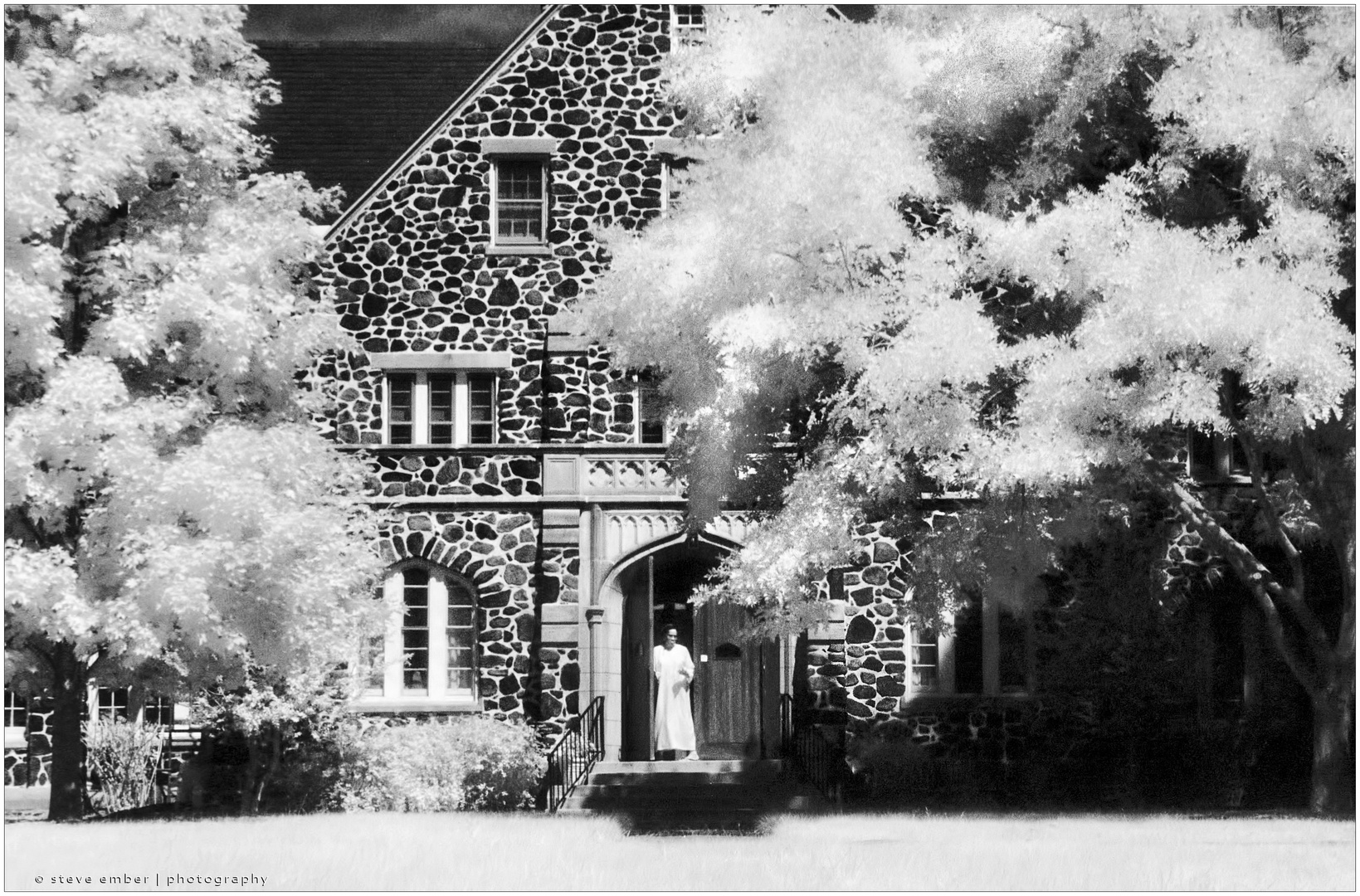 All Saints Convent No.3 - Woman in White (Infrared) 