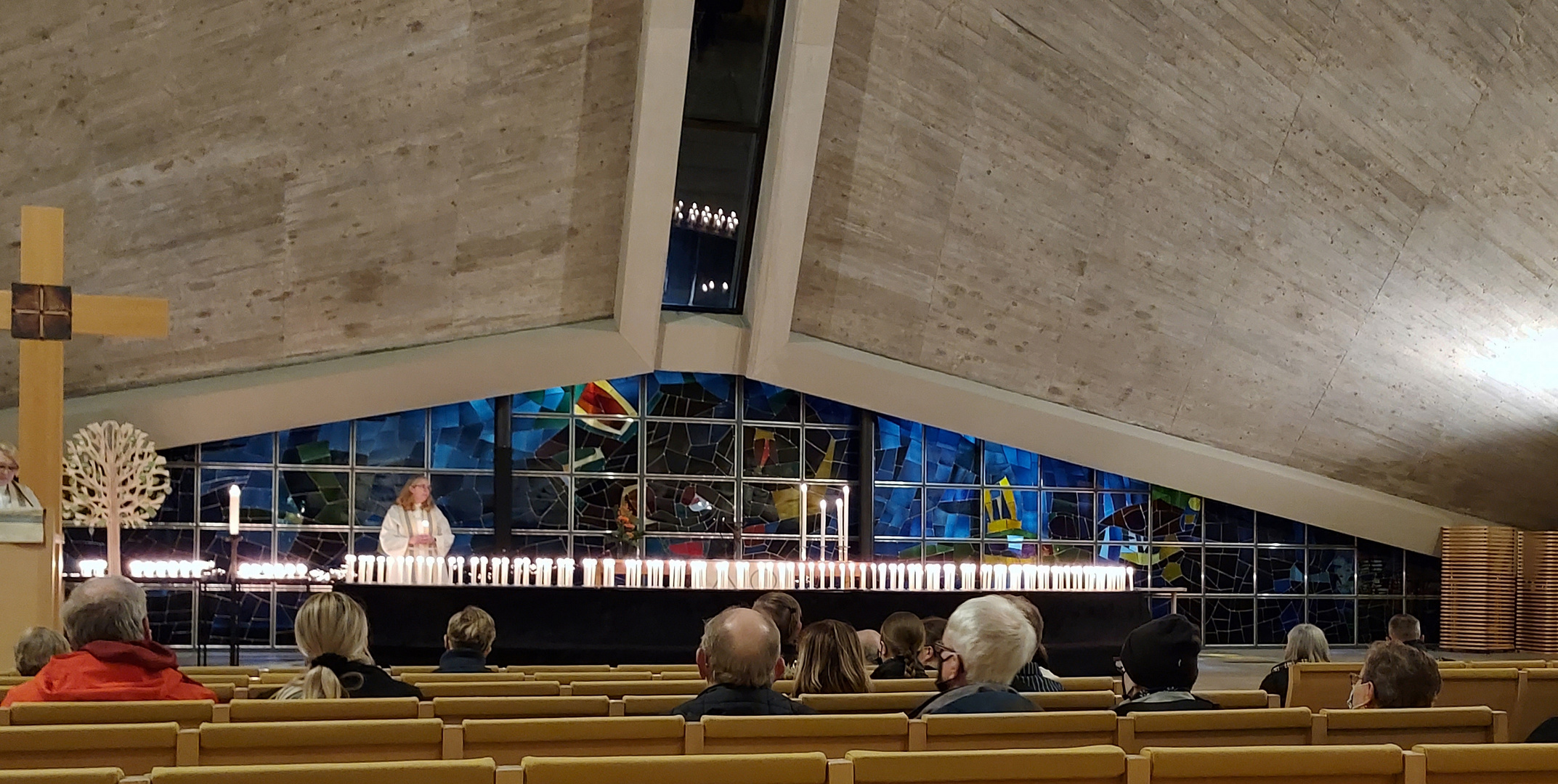 All Saints' Day in church of Kannelmäki. 