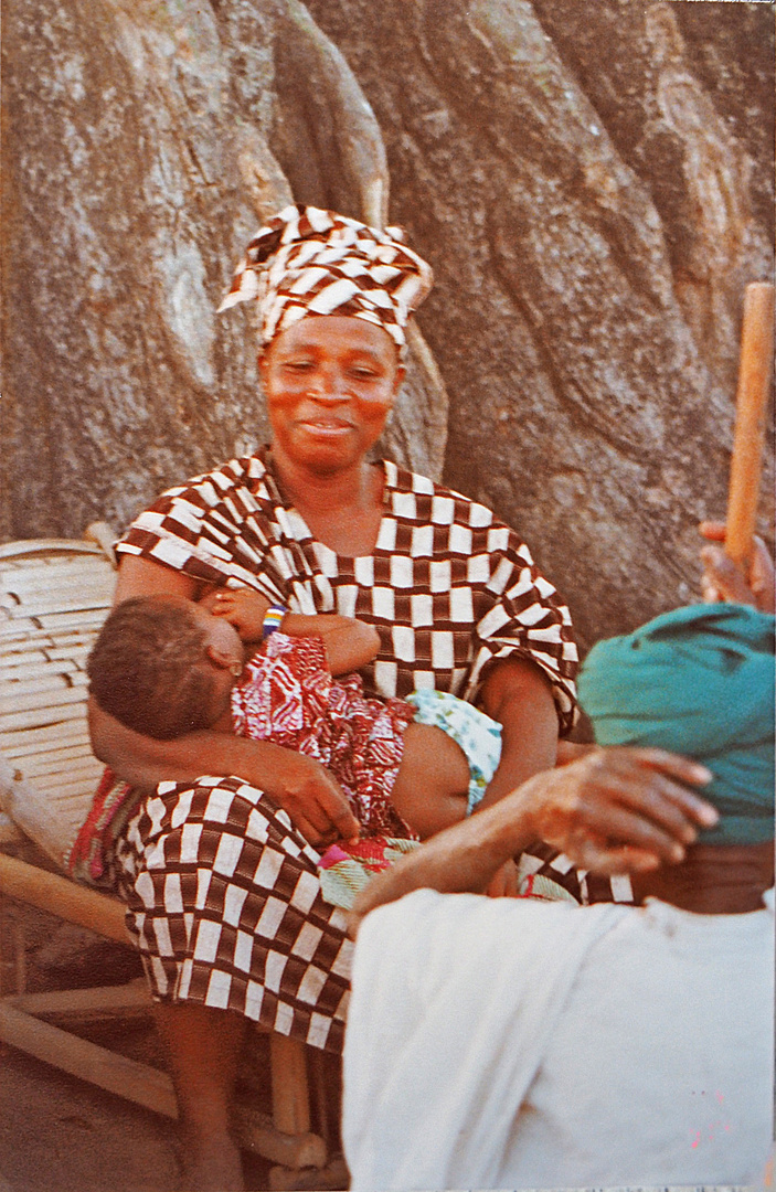 Allaitement dans un village malien