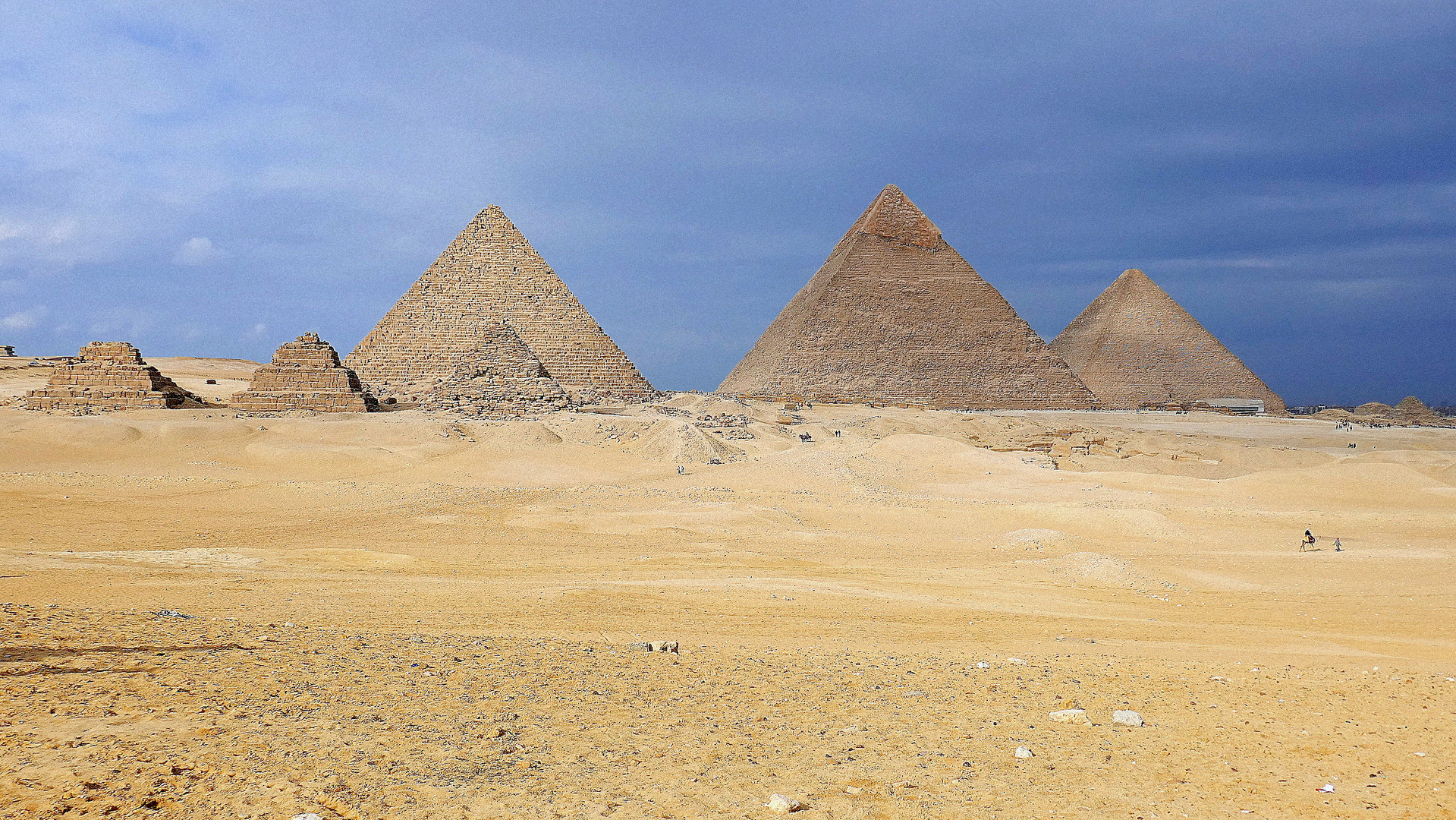 Alle 9 Pyramiden von Gizeh/Giza im Winter