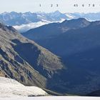 Alle 9 Viertausender der Berner Alpen vom Mittelallalin