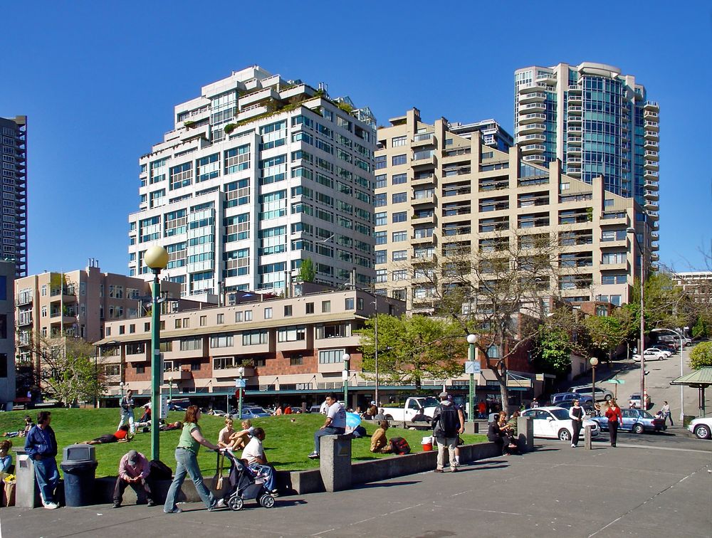 Alle in Seattle genießen jetzt die Aprilsonne